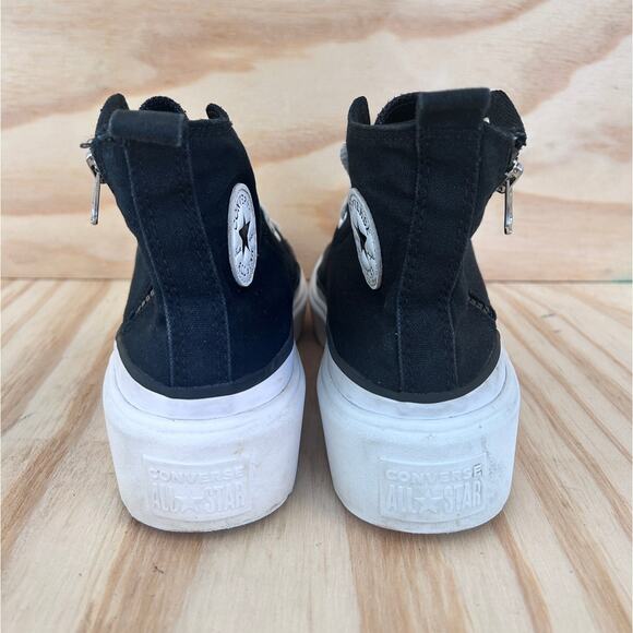 Converse All Star -CT Platform Lugged -Sneakers -Black -Big Girl's -5.5 -A03011C - Picture 7 of 10